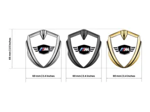BMW Emblema Metallico Badge Disegno Sportivo Elegante